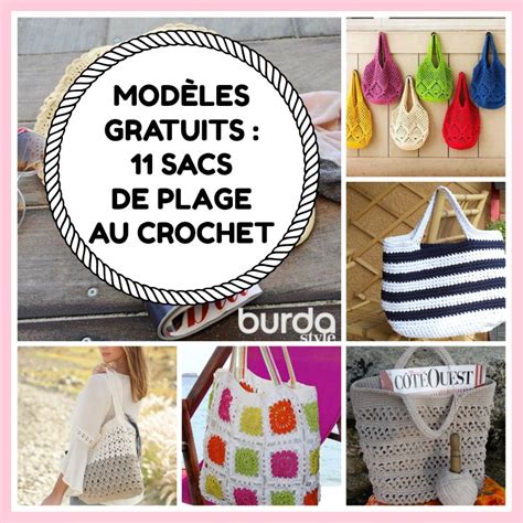 Mes Favoris Tricot Crochet Mod Les Gratuits Sacs De Plage Au Crochet