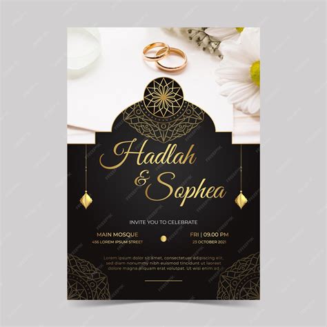 Muslim Wedding Congratulations Cards