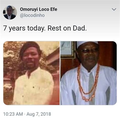 Omoruyi Loco Efe Remembers Sam Loco His Late Father 7 Years After His