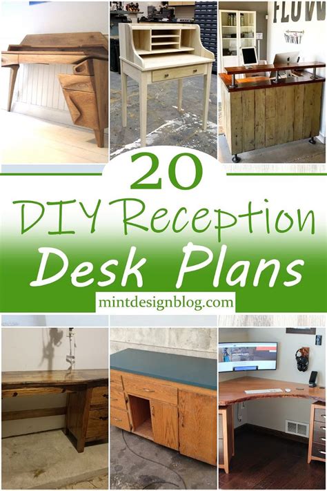 20 Diy Reception Desk Plans For Office Use Mint Design Blog