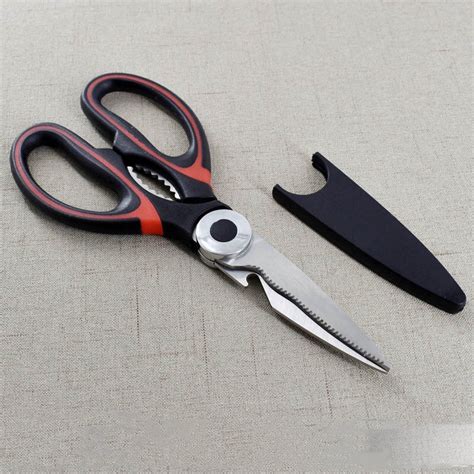 Stainless Steel Kitchen Shears Black Chef Multifunction Heavy Duty