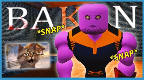 Playing As Thanos In Roblox Bakon Youtube