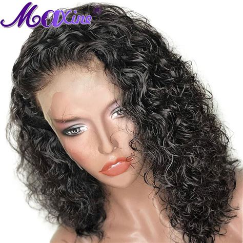 Peruvian Wig Short Curly Bob Wig Lace Front Curly Short Human Hair Wigs For Black Women Pre