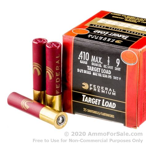 25 Rounds Of Discount 9 Shot 410 Ammo For Sale By Federal