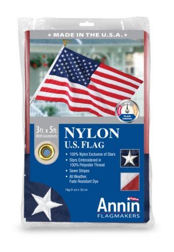 Annin Flagmakers Nylon American Flag 3 X 5 Ft Kroger