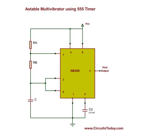 Learn by doing is the best. Astable Multivibrator using 555 Timer