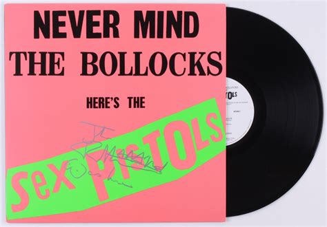 Johnny Rotten Signed The Sex Pistols Never Mind The Bollocks Heres