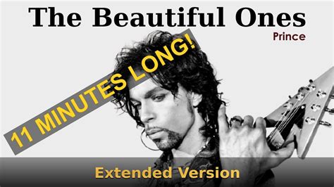 The Beautiful Ones Extended Version Prince Youtube