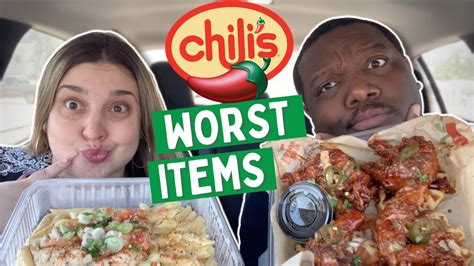 Eating The Worst Food Items At Chilis How Nasty Is It Youtube