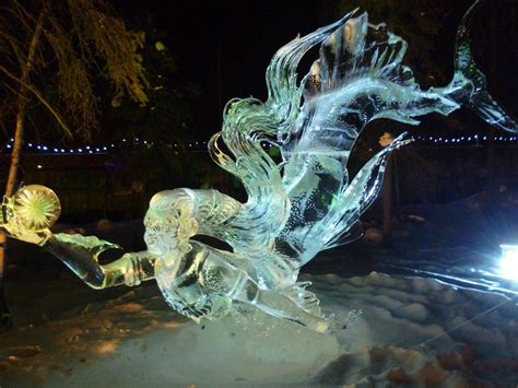 Mermaid Ice Sculpture Ice Sculptures Ice Art Snow Sculptures
