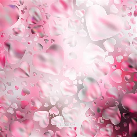 Valentines Day Light Pink Heart Background