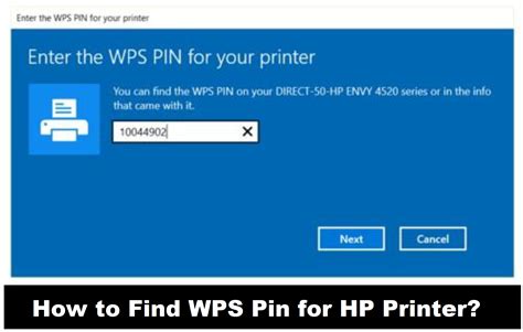 Solved How To Find Wps Pin For Hp Printer