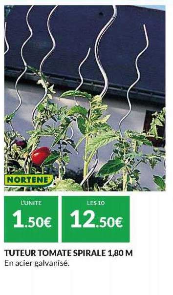 Promo Tuteur Tomate Spirale 180 M Nortene Chez Les Briconautes