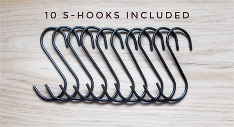 S Hooks Industrial Pack Of 10 Stainless Steel S Hooks