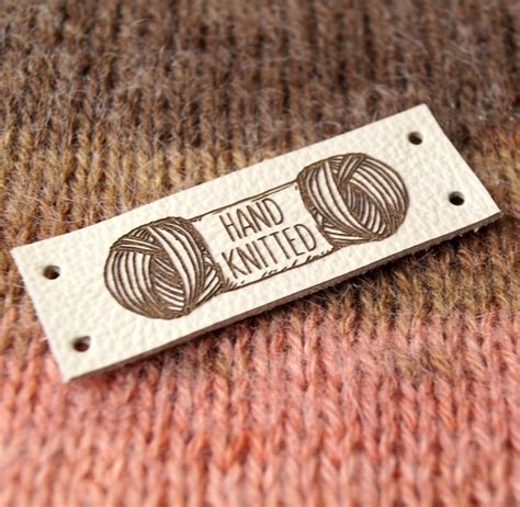 Knitting Labels Labels For Handmade Items Custom Clothing Etsy