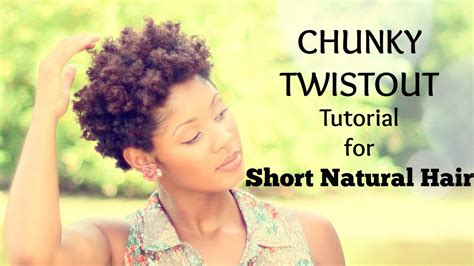 I must admit that, a part of the reason why i kept my hair super short for as long as i did, is because i didn't want to go through the hassle of wash day or styling it. Chunky Twist Out Tutorial for Short Natural Hair - YouTube