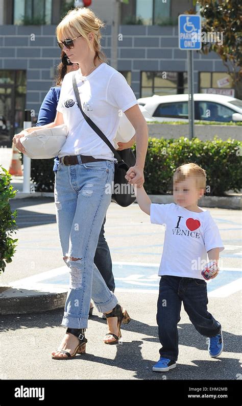 January Jones And Son Xander Out And About In Los Angeles Featuring January Jonesxander Dane