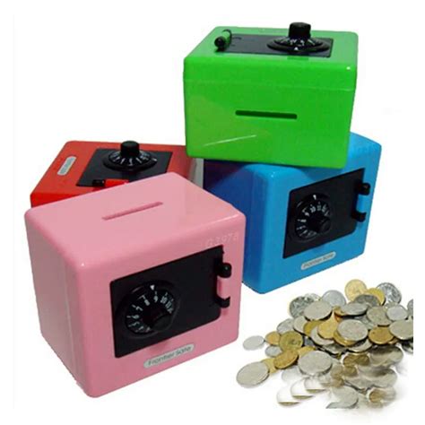 Wholesale Children Combination Code Safe Lock Piggy Bank Money Box For
