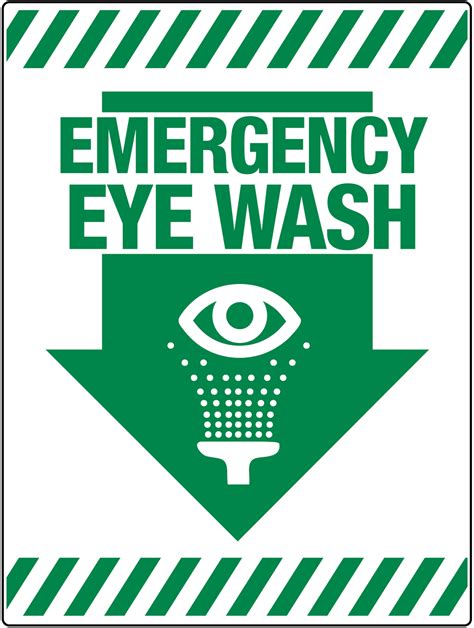 Eye Wash Station Sign Printable Web Description Our Sign Templates Are