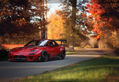 Available in hd, 4k resolutions for desktop & mobile phones. HD wallpaper: Mazda, car, Rx-7, JDM, tuning, front angle ...