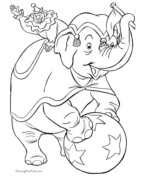 Circus Themed Coloring Pages Coloring Home