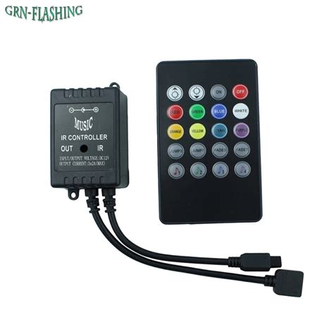 led music ir controller 12v 6a 20 keys ir remote controller for 3528 5050 rgb led strip lights