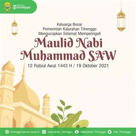 Selamat Memperingati Maulid Nabi Muhammad Saw Website Kalurahan Trirenggo