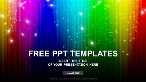 Rainbow Abstract Powerpoint Templates Download Free