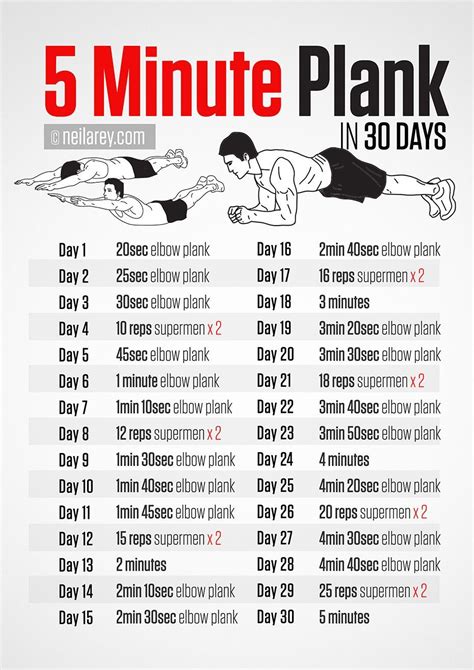 5 Minute Plank 30 Days Challenge 5 Minute Plank 30 Day Plank Plank