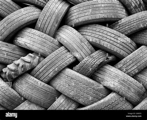 Pile Of Old Tires Stock Photo Alamy