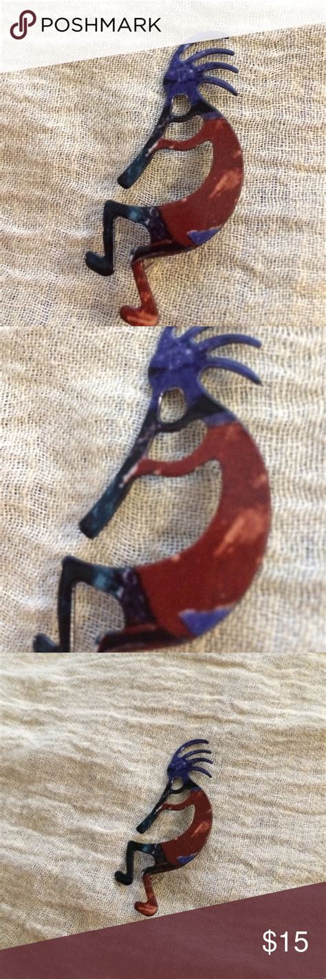 🆕vintage From The Southwest Kokopelli Pin Vintage Brooch Jewelry