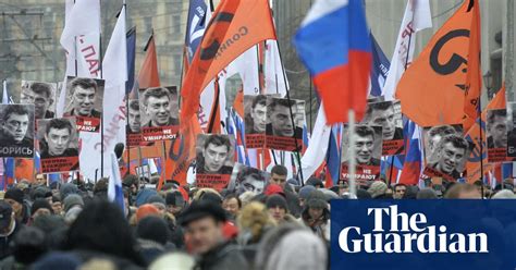 Russian Opposition Activists March In Memory Of Boris Nemtsov In Pictures World News The