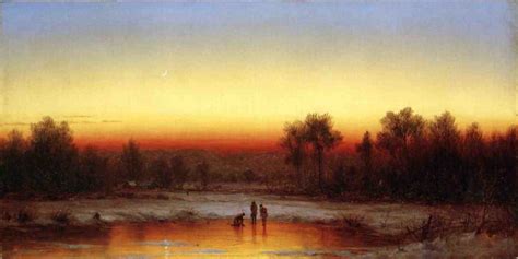 A Winter Twilight Painting Sanford Robinson Gifford Oil Paintings
