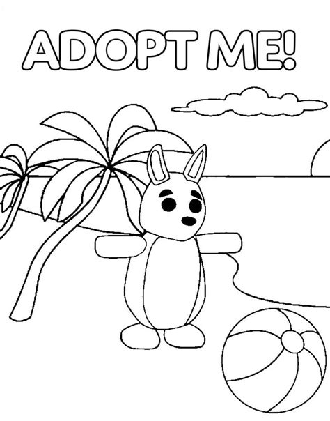 Adopt Me Pets Coloring Pages Kangaroo At Coloring Page Images And