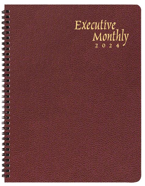 2024 Skivertex Executive Monthly Planner 9 X 11
