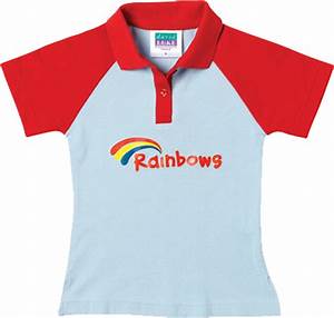 Official Girls Rainbows School Uniform Polo T Shirt Top Pack Of 2 Size
