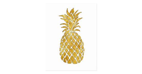 Golden Pineapple Postcard