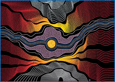 Aboriginal Landscape Painting By Gary Grayson