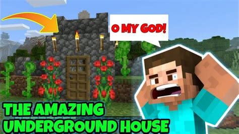 The Amazing Underground House Buid A Under Ground House Minecraft