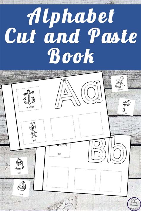 Alphabet Cut And Paste Book Simple Living Creative Learning