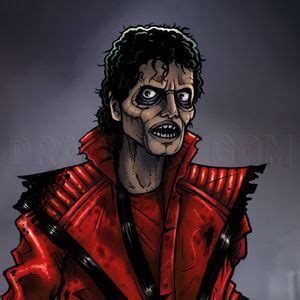 How To Draw Michael Jackson Thriller Thriller Michael Jackson Step By