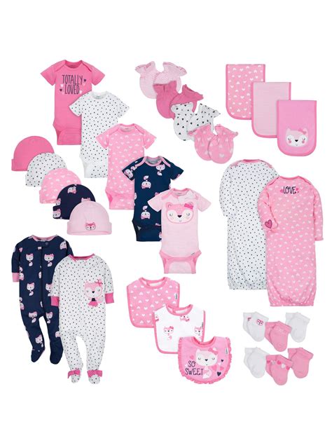 Gerber Gerber Baby Girl Newborn Clothes Shower T Set 30 Piece