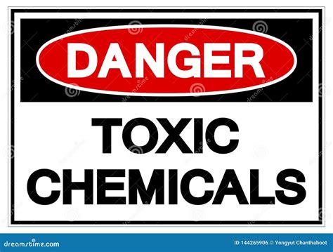 Danger Toxic Chemicals Symbol Sign Vector Illustration Isolate On