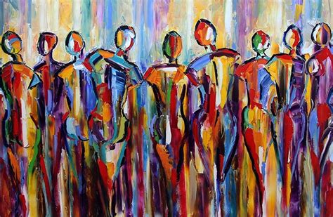 Abstract People Painting At Explore Collection Of