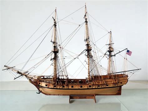 Antique Ship Model Building Kit Scale 1 50 U S Rattlesnake 1782 Ship
