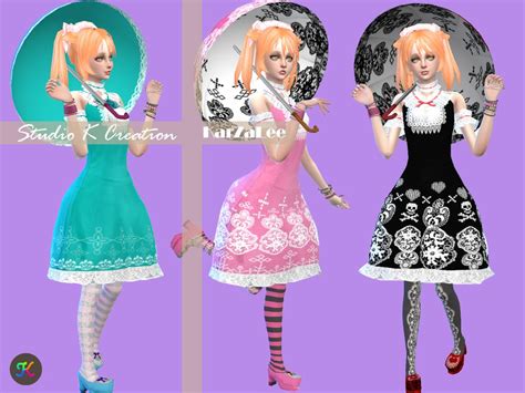 Studio K Creation — Bloody Lilith Lolita Outfit Ts4 Fullbody Dress