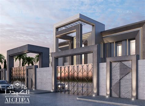 Driveway gate ideas modern contemporary. Modern villa in Kuwait | Architect Magazine
