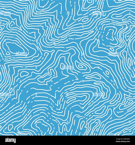 Seamless Topographic Contour Map Pattern Vector Seamless Background