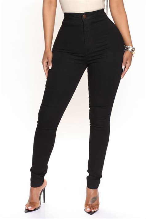 Luxe Ultra High Waist Skinny Jeans Black Fashion Nova Jeans