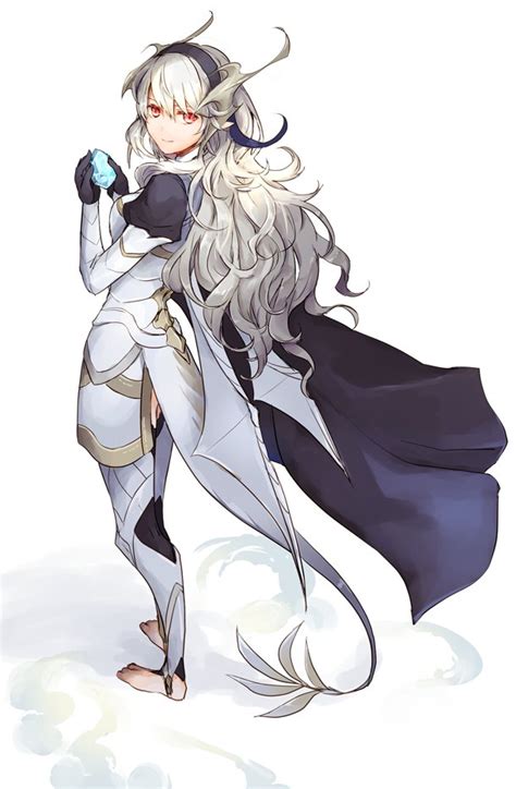 Safebooru 1girl Armor Barefoot Black Gloves Cape Closed Mouth Corrin